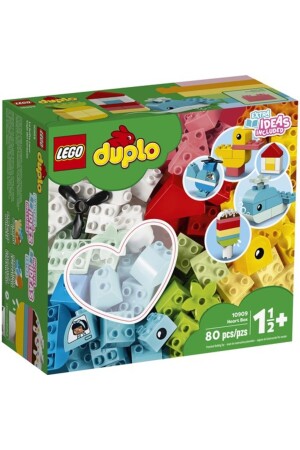 ® DUPLO® Classic Heart Box 10909 – Entwicklungs-Konstruktionsspielzeugset für die Vorschule (80 Teile) - 3