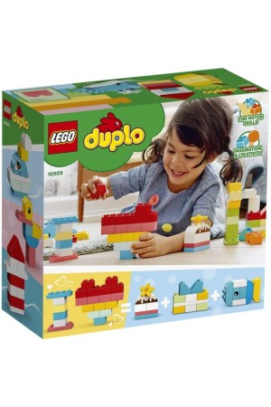 ® DUPLO® Classic Heart Box 10909 – Entwicklungs-Konstruktionsspielzeugset für die Vorschule (80 Teile) - 4