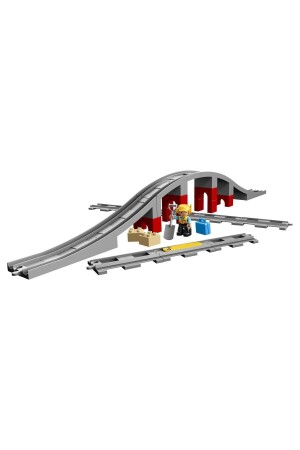 ® DUPLO® Eisenbahnbrücke und Schienen 10872 – Spielzeugbauset für Kinder (26 Teile) - 3