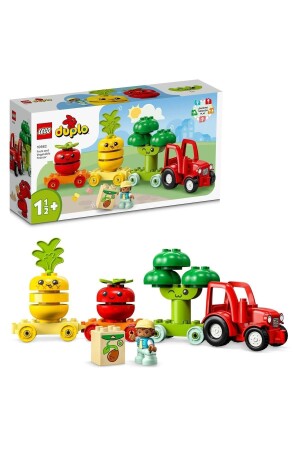 ® DUPLO® Erster Obst-Gemüse-Traktor 10982 – Lernspielzeug-Bauset für die Vorschule (19 Teile) - 1