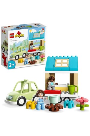 ® DUPLO® Kasabası Tekerlekli Aile Evi 10986 - Yaratıcı Oyuncak Yapım Seti (31 Parça) - Lego