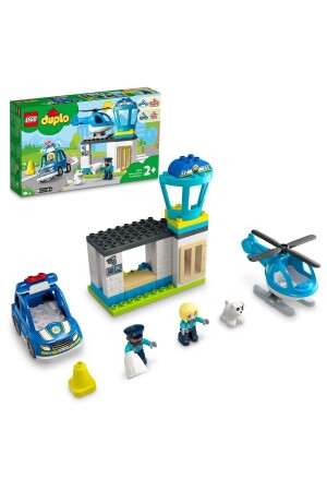 ® DUPLO® Kurtarma Polis Merkezi ve Helikopter 10959 - Yaratıcı Oyuncak Yapım Seti (40 Parça) - 2