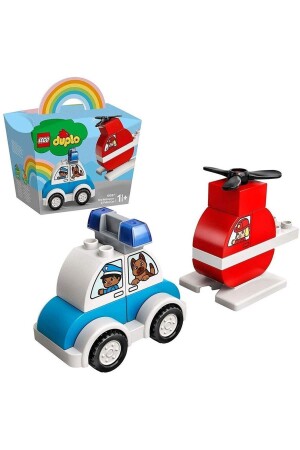 Duplo Mein erster Feuerwehrhubschrauber und Polizeiauto 10957, 14 Teile, Lizenzprodukt TD01TD06-027. 10957-17760 - 2