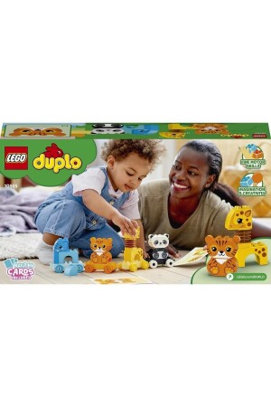 ® DUPLO® My First Animal Train 10955 – Nachziehbares Tierspielzeug für Kleinkinder (15 Teile) - 5