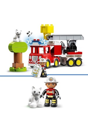 ® DUPLO® Rettungs-Feuerwehrauto 10969 – Spielzeug-Bauset für Kinder ab 2 Jahren (21 Teile) - 10