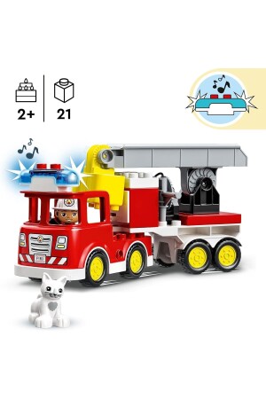 ® DUPLO® Rettungs-Feuerwehrauto 10969 – Spielzeug-Bauset für Kinder ab 2 Jahren (21 Teile) - 11