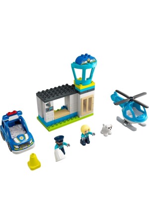 ® DUPLO® Rettungspolizeistation und Hubschrauber 10959 – Kreatives Spielzeug-Bauset (40 Teile) - 3