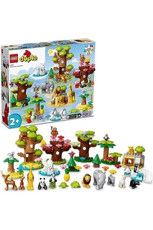 ® DUPLO® Vahşi Dünya Hayvanları 10975 - 2 Yaş ve Üzeri Çocuklar için Yapım Seti (142 Parça) - 2