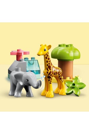 ® DUPLO® Wilde afrikanische Tiere 10971 – Bauset für Kinder ab 2 Jahren (10 Teile) - 4