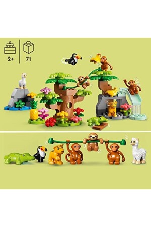 ® DUPLO® Wilde südamerikanische Tiere 10973 – Bauset für Kinder ab 2 Jahren (71 Teile) - 7