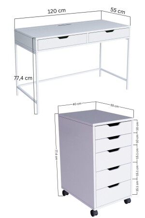 Duru-Studienschreibtisch-Set - 9