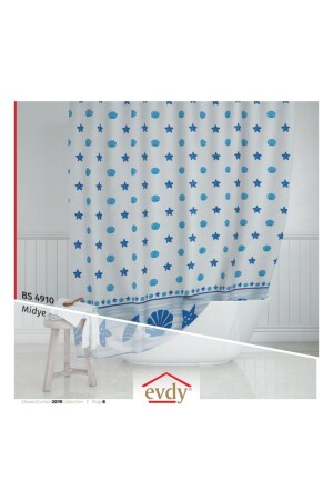 الستارة من المظلة من نوع MNZ 4910 طراز الأزرق اللون الجناح مزدوج 2 X100 X200 سم 22 - Evdy
