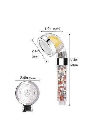 Duschkopf mit Filter, Vitamin-parfümiertem, chlor- und fluoridhaltigem Wasserfilter - 6