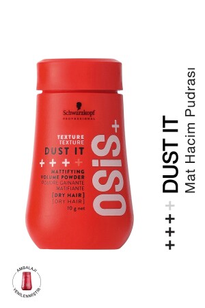 Dust It Güçlü Tutuş Mat Hacim Saç Pudrası 10g | Powder Mat Toz Wax 4045787363104 - 1