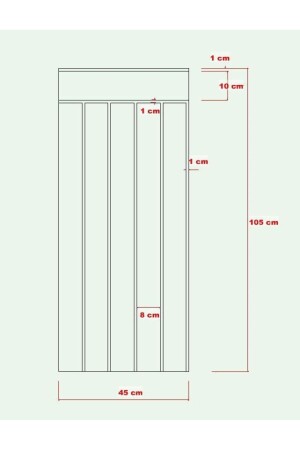 Duvar Paneli 45 Cm Genişlik X 105 Cm Ham Mdf Duvar Paneli ( 10 Mm Kalınlık ) - 5