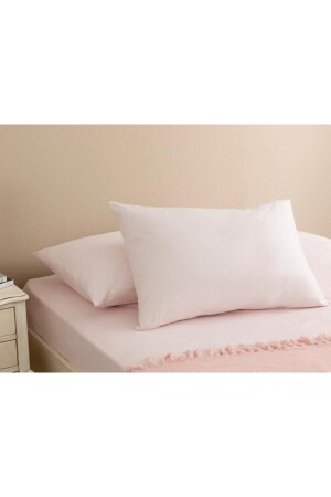 قماش MNZ-Plain 2 Piece Pillow Case 50x70 سم مسحوق وردي 10030129 - English Home