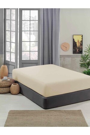 Düz Pamuklu Ütülenebilir Bambu Kumaş Penye Lastikli Çarşaf Betsey001453 - Sheri Home