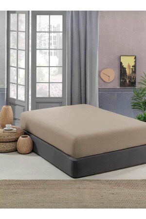 Düz Pamuklu Ütülenebilir Bambu Kumaş Penye Lastikli Çarşaf Betsey001453 - Sheri Home