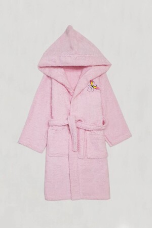 Düz Ve Kapüşonlu Pamuklu Çocuk Bornozu effe0000006 - EFFE