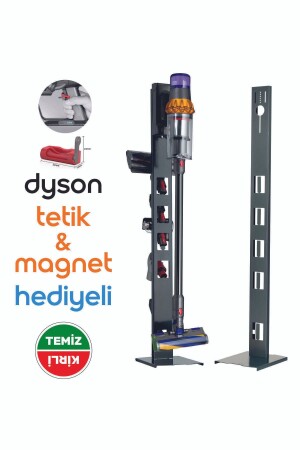 Dyson-kompatibler vertikaler Staubsaugerständer Anthrazit V15 - V12 - V11 - V10 - V8 DysonStand01 - 2