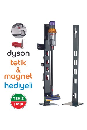 Dyson-kompatibler vertikaler Staubsaugerständer Anthrazit V15 - V12 - V11 - V10 - V8 DysonStand01 - 1