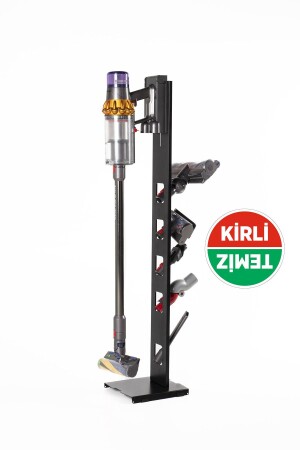 Dyson-kompatibler vertikaler Staubsaugerständer, anthrazitfarbener vertikaler Staubsaugerständer, kompatibel mit den Dyson-Modellen V15 – V12 – V11 – V10 – V8 - 1