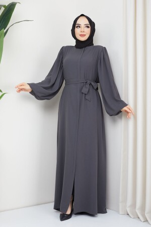 Ebrar Modell Abaya – Dunkelgrau - 1