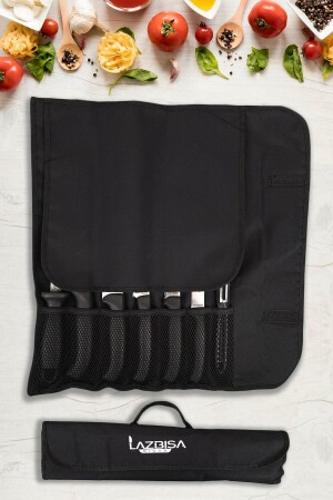 Echo Chef Bag Tableware Küchenmesser-Set, 8-teilig, Masat-Schäler, Fleisch, Brot, Gemüse, Obstmesser - 6