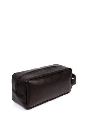 Echte Lammfell-Handtasche für den täglichen Gebrauch, schwarze Herrentasche (KOSMETIK, RASIEREN) (26X13CM) NP-XDERTRŞ - 4