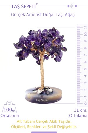 Echter Amethyst-Natursteinbaum - 3