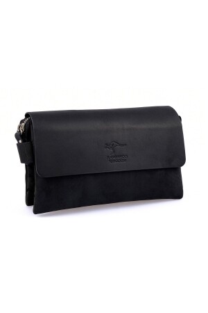 Echtes Kalbsleder Crazy Horse Schwarz Herren Hand Portfolio Clutch Bag 9288-zs 9288-Z - 2