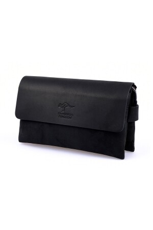 Echtes Kalbsleder Crazy Horse Schwarz Herren Hand Portfolio Clutch Bag 9288-zs 9288-Z - 6