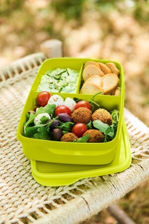 Eco+ Lunchbox mit Fächern, 1 l, Grün PKTTPRYNSET158 - 7