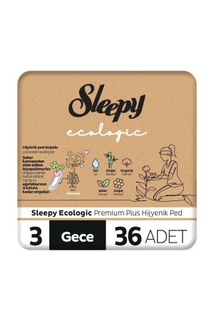 Ecologic Premium Plus Hijyenik Ped Gece 36 Adet Ped - 1