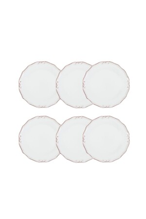 Ecru 6-teiliges Kuchenteller-Set – 20 cm – Ecru 321906 - 2