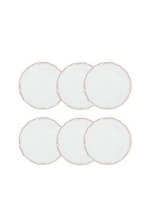 Ecru 6-teiliges Kuchenteller-Set – 20 cm – Ecru 321906 - 3