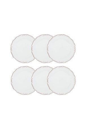 Ecru 6-teiliges Servierteller-Set – 25 cm 321908 - 2