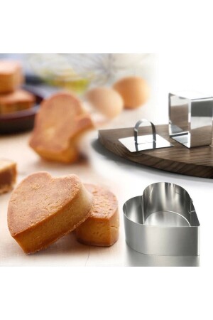 Edelstahl-Parfait-Kuchenform-Set mit 3 Stück NARK038 - 7