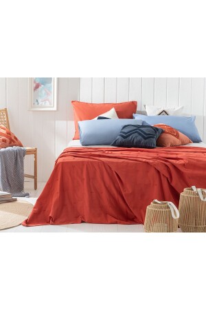 مـنـز-Edge Cut Jacquard Double Pike 200x220 سم تيراكوتا TYC00473977628 - English Home