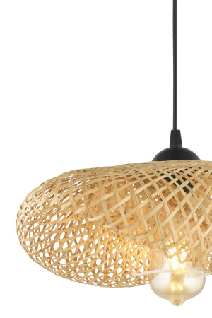 Edna Tekli Rattan Modern Tasarım Oturma Odası Avize 21028-1 - 4