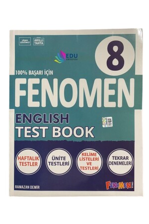 Edu Kırtasiyem 2024 Fenomen 8.Sınıf English Test Book - 1