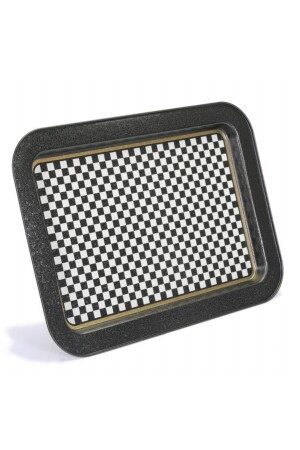 EF169-17 Checkers Black_swt Home Gemustertes rechteckiges Tablett 32x43 cm EF169 - 4