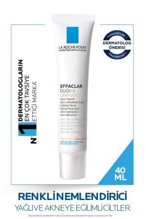 Effaclar Duo Unifiant Yağlı ve Sivilceye Eğilimli Ciltler için Renkli Nemlendirici Medium 40ml 3337875518598 - 2