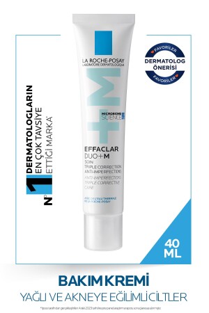 Effaclar Duo+M Gesichtspflegecreme für fettige Akne/Pickel neigende Haut, 40 ml - 1