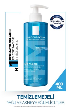 جيل MNZ- Effaclar Gel زيتية- حب الشباب / حب الشباب المرضى للبشرة غيل تنظيف الوجه 400ml - La Roche Posay