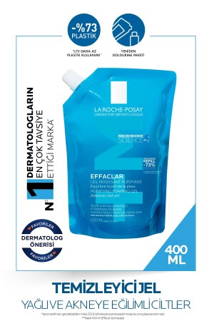 Effaclar Yağlı Ciltler Için Temizleme Jeli 400ml - Refill - 2