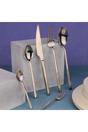 MNZ-Ege 72 Piece 18/10 مجموعة قطعات الفولاذ المقاوم للصدأ TR-2608 - AROW