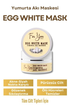 Egg White (YUMURTA MASKESİ) Pore Gözenek Maskesi - Gözenek Temizleyici Maske ewm - 2