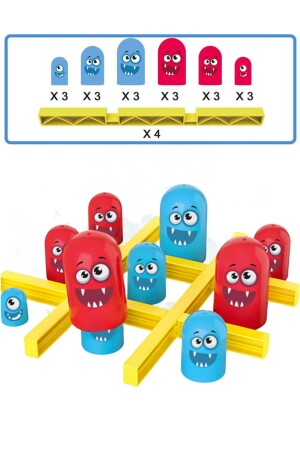 Eğitici Montessori Oyuncaklar - Zıp Zıp Kafalar Zeka Ve Strateji Oyunu - Eğitici Oyuncak - 10