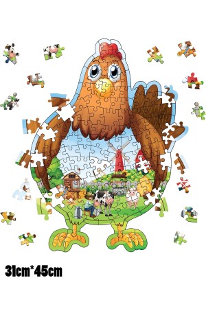 Eğitici Puzzle 2'li Set Penguen Ve Tavuk Puzzle - 3